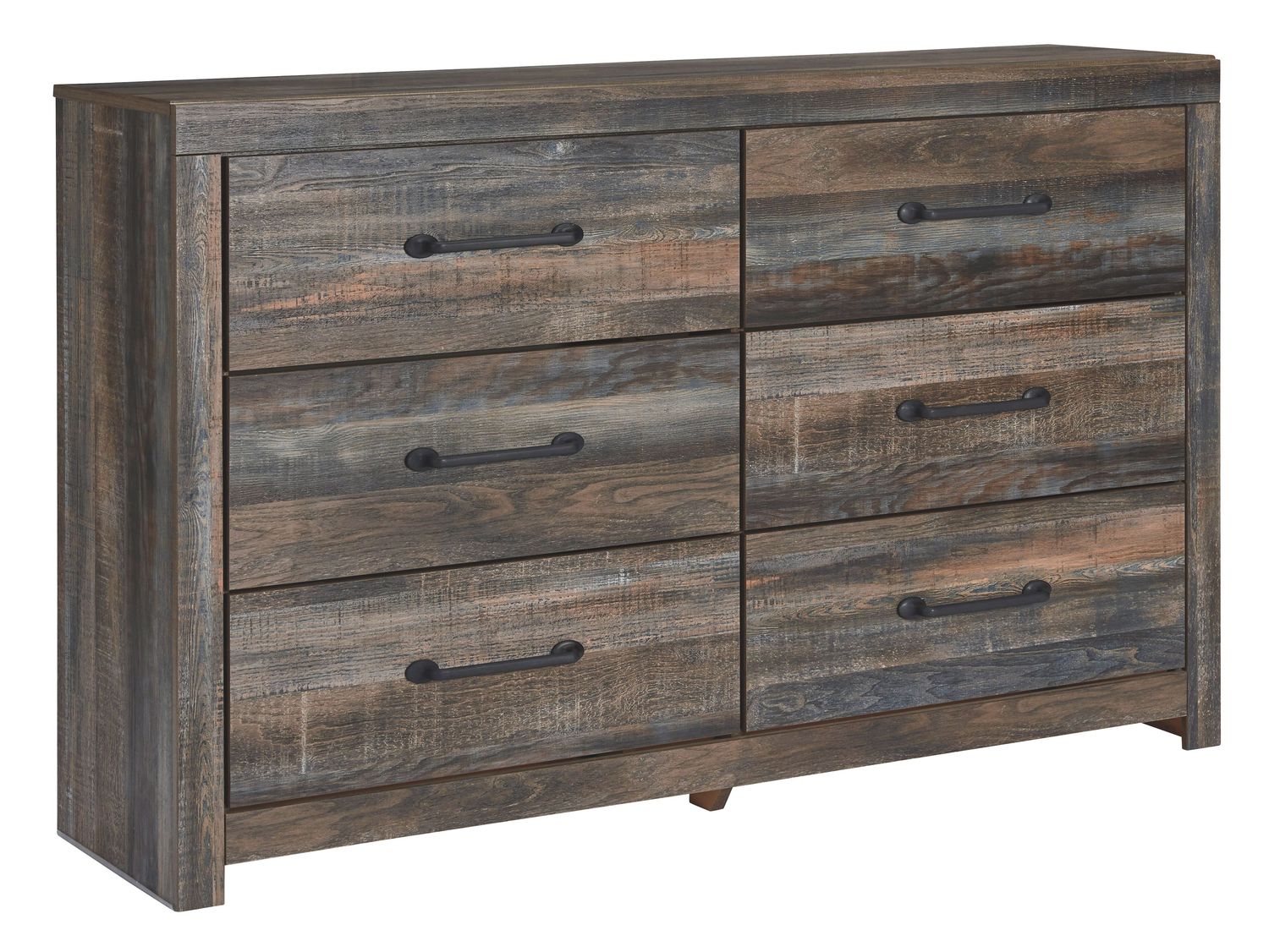 Drystan - Brown / Beige - Six Drawer Dresser