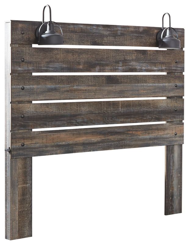 Drystan - Brown / Beige - Queen Panel Headboard