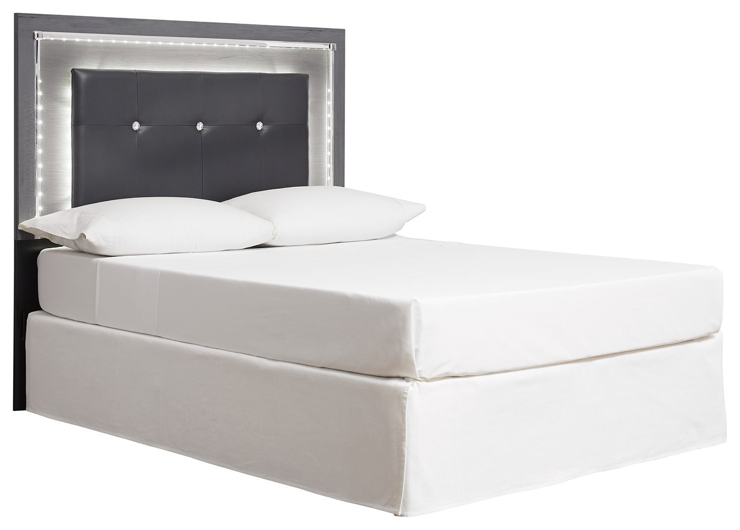 Lodanna - Gray - Full Uph Panel Headboard