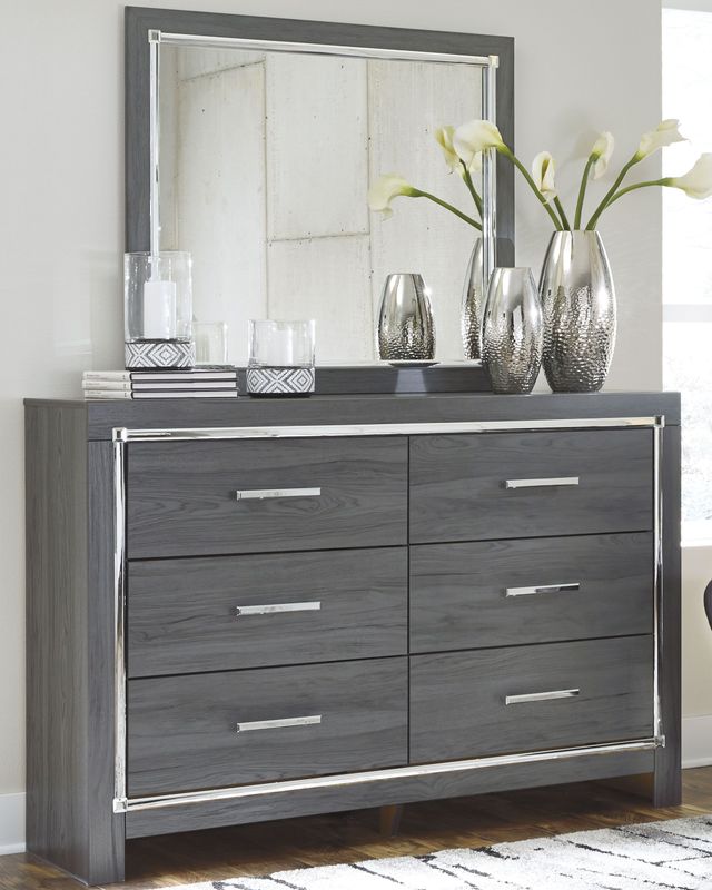 Lodanna - Gray - Dresser, Mirror