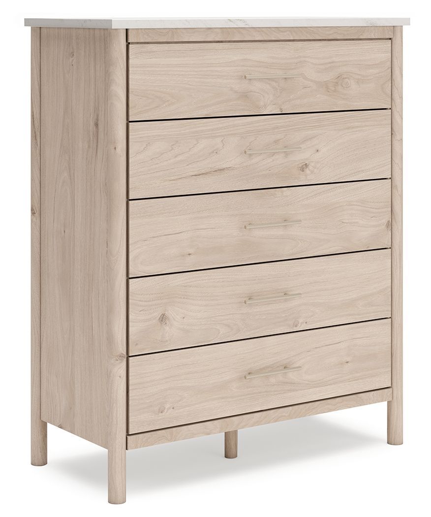 Cadmori - Two-tone - Five Drawer Wide Chest