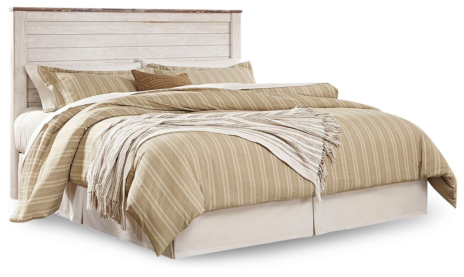 Willowton - Whitewash - King/Cal King Panel Headboard