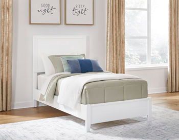 Binterglen - White - Twin Panel Headboard/Footboard And Slats