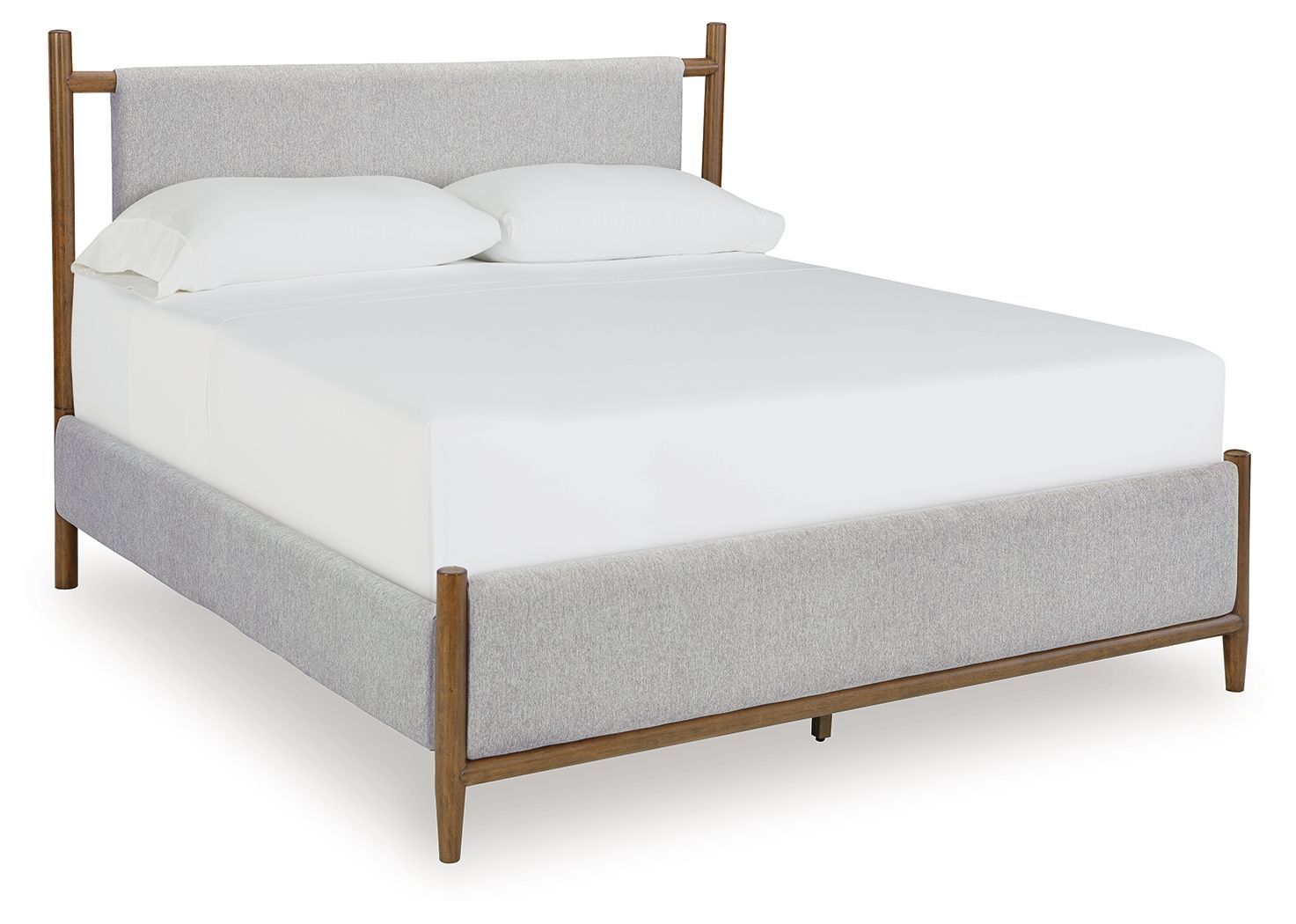 Lyncott - Brown - Queen Upholstered Panel Bed