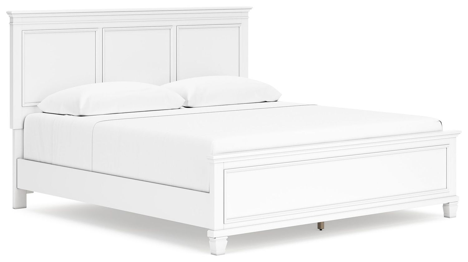 Fortman - White - King Panel Bed