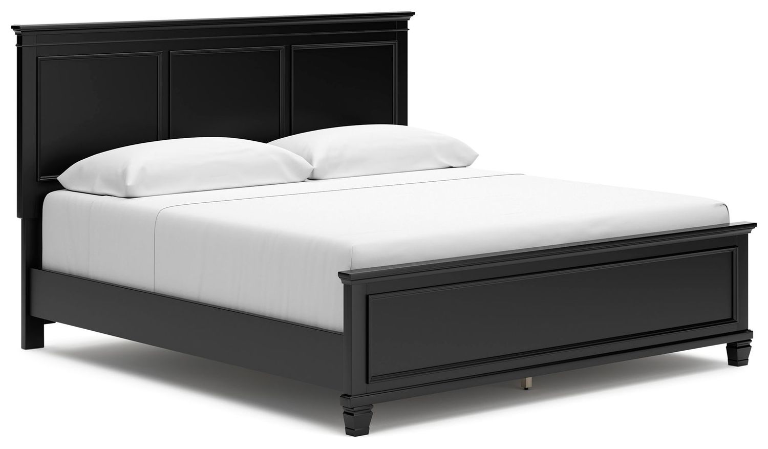 Lanolee - Black - King Panel Bed