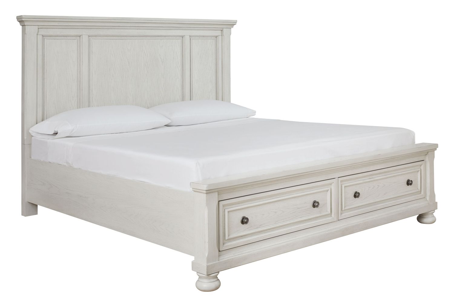 Robbinsdale - Antique White - K/CK Storage Footboard