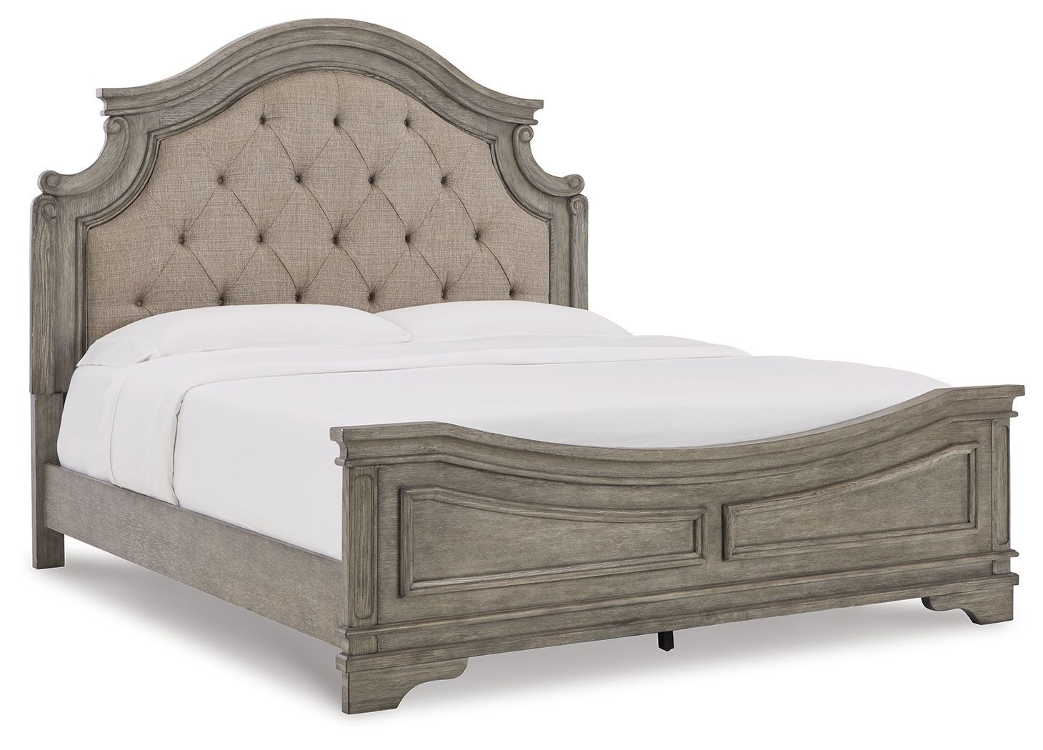 Lodenbay - Antique Gray - Queen Panel Footboard