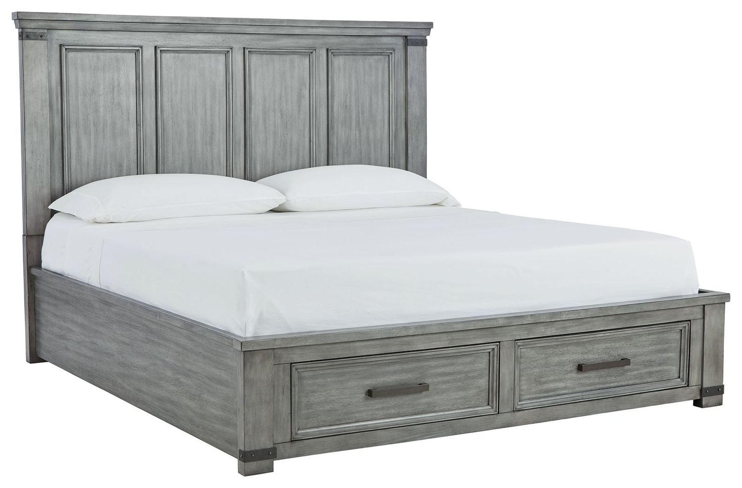 Russelyn - Gray - King/Cal King Panel Headboard