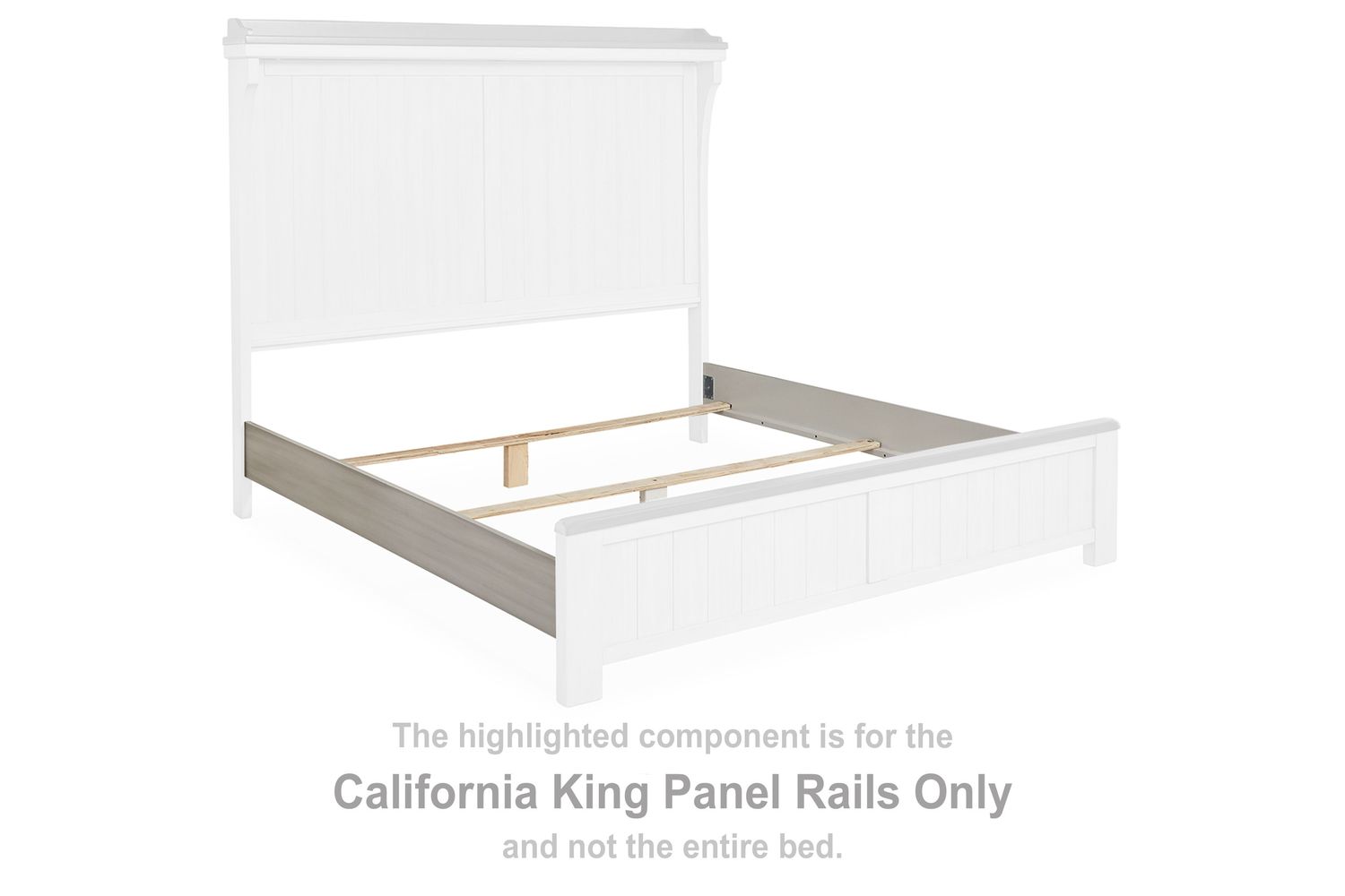 Darborn - Gray / Brown - California King Panel Rails