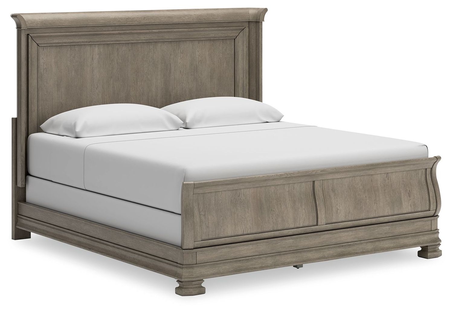 Lexorne - Gray - California King Sleigh Bed