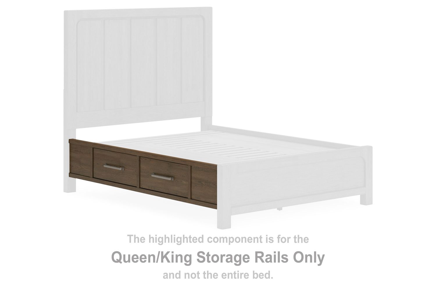 Cabalynn - Light Brown - Queen/ King Storage Rails