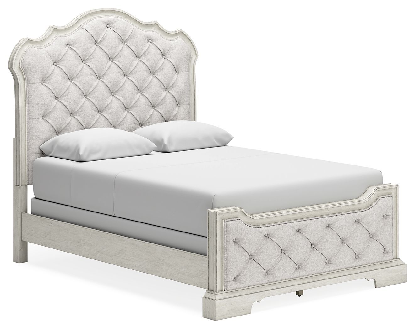 Arlendyne - Antique White - Queen Upholstered Bed