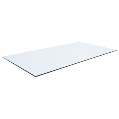 Rectangular Glass Top 54 x 28" - Clear