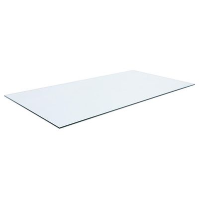 Rectangular Glass Top 60 x 30" - Clear