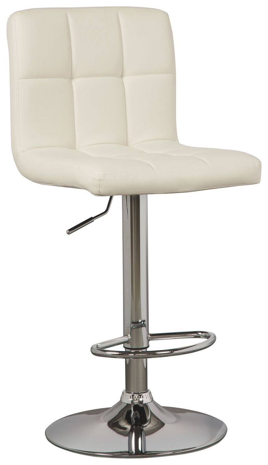 Bellatier - Bone - Tall Uph Swivel Barstool(Set of 2)