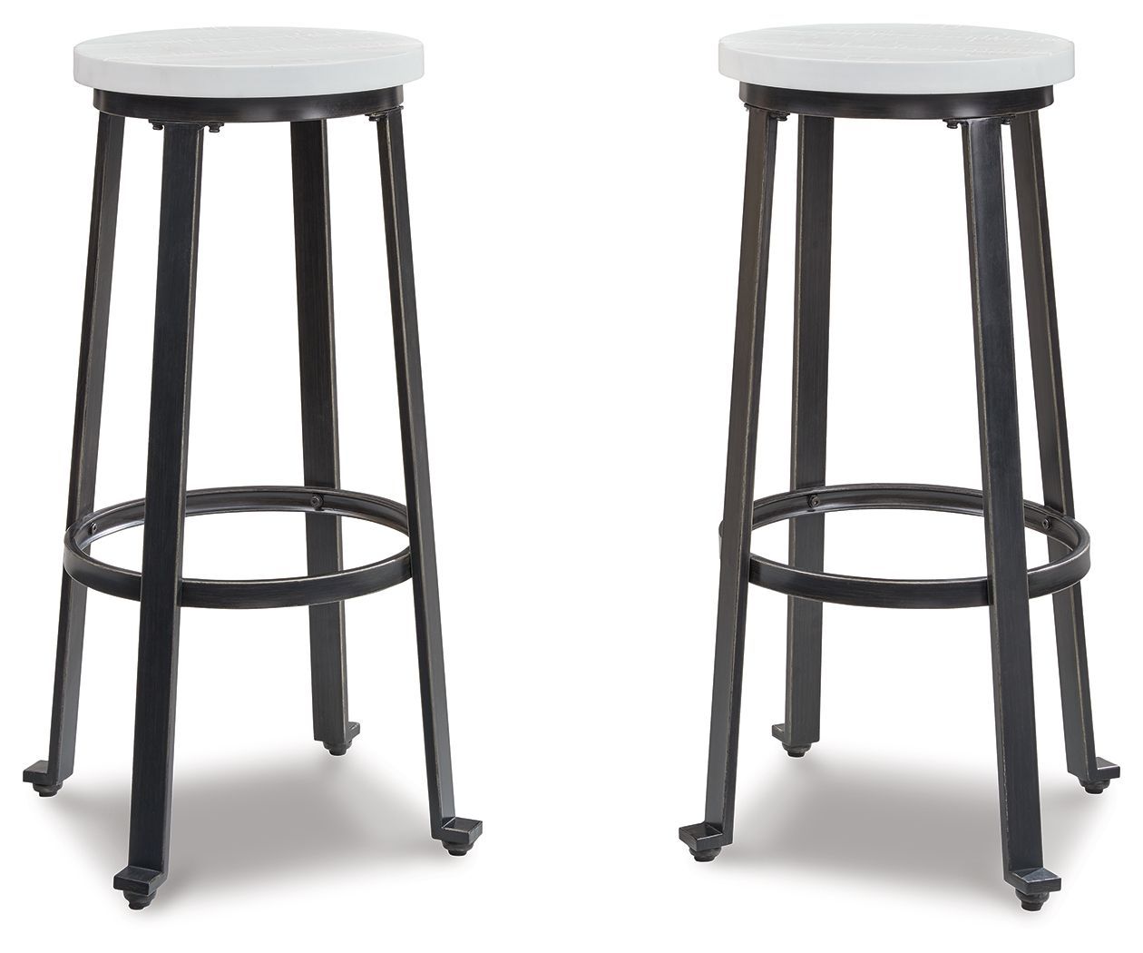 Challiman - Vintage White - Tall Stool (Set of 2)