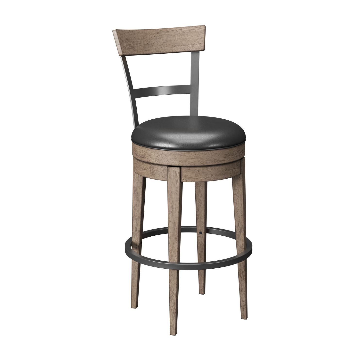 Benton - Swivel Bar Stool - Brown / Dark