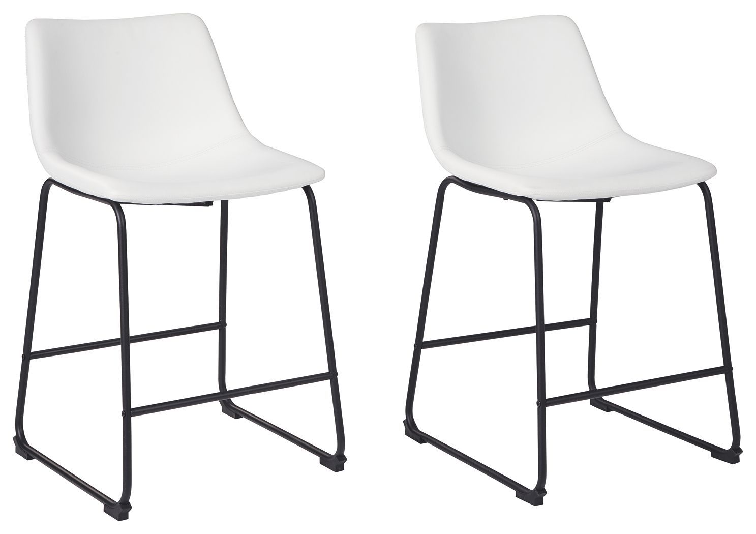 Centiar - White - Upholstered Barstool (Set of 2)