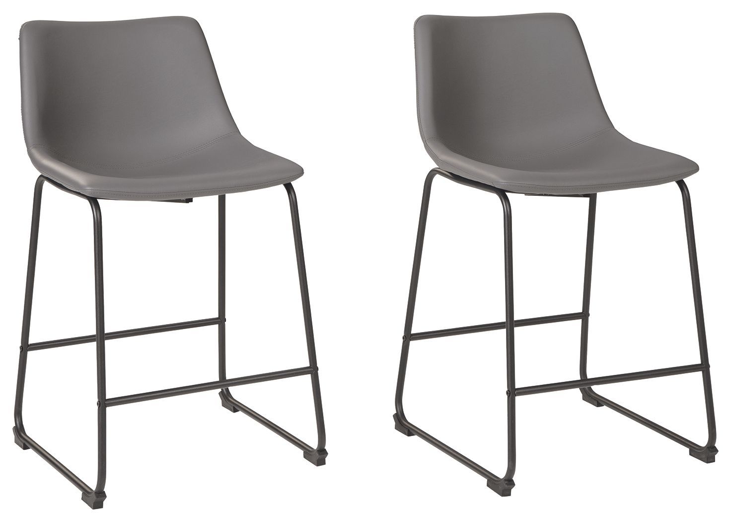 Centiar - Gray - Upholstered Barstool (Set of 2)