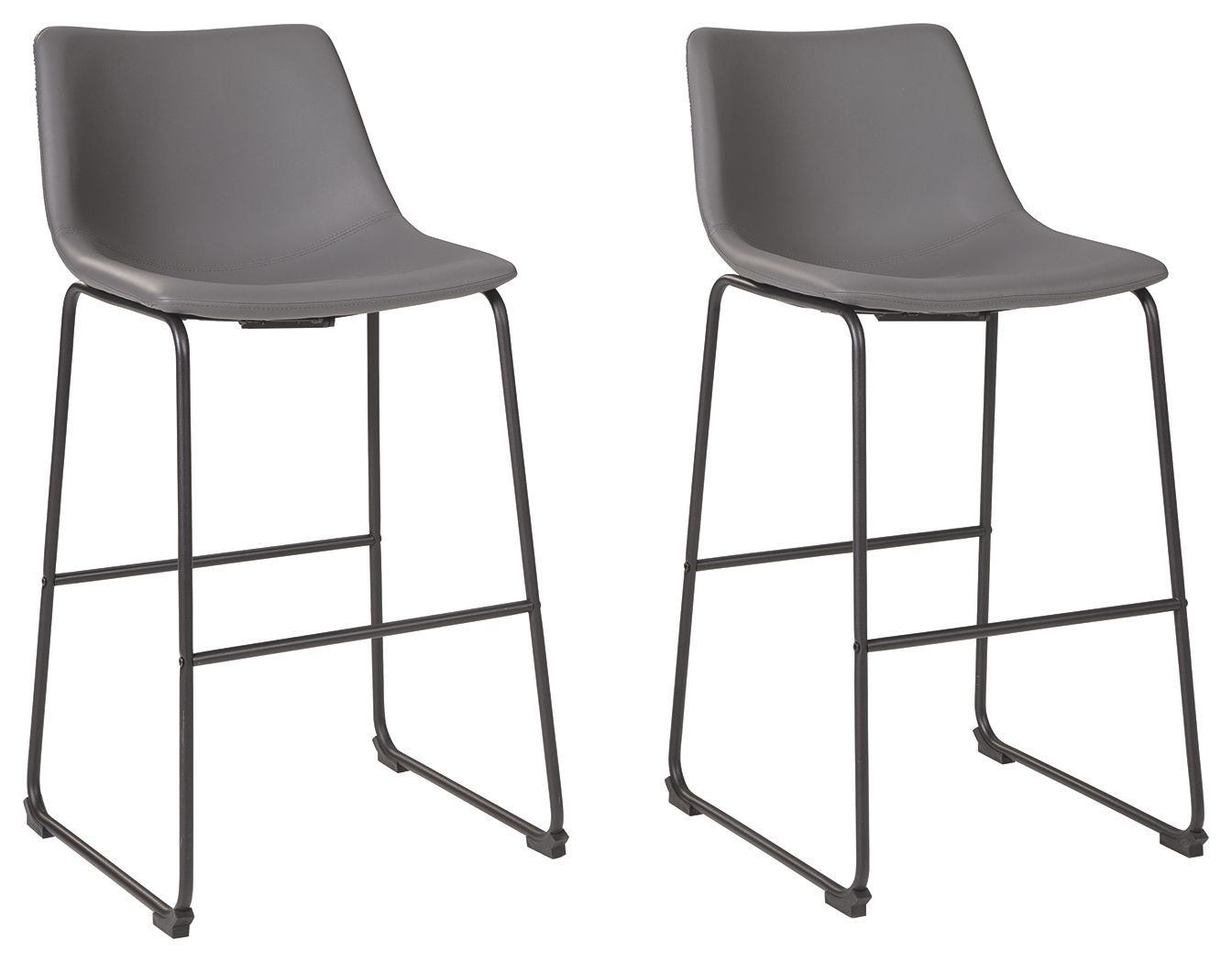 Centiar - Gray - Tall Uph Barstool (Set of 2)