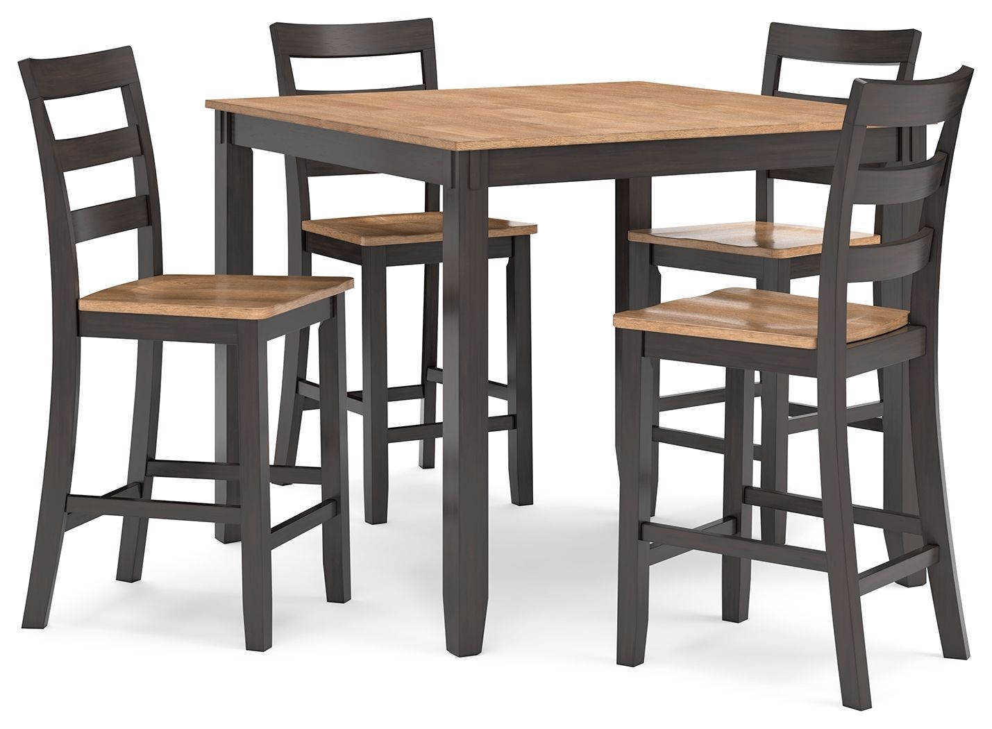 Gesthaven - Natural / Brown - Drm Counter Table Set (Set of 5)