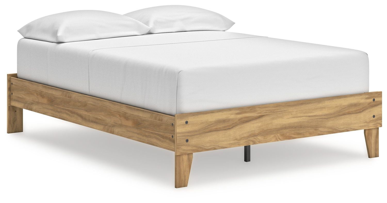 Bermacy - Light Brown - Full Platform Bed