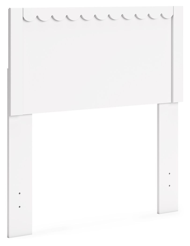 Hallityn - White - Twin Panel Headboard