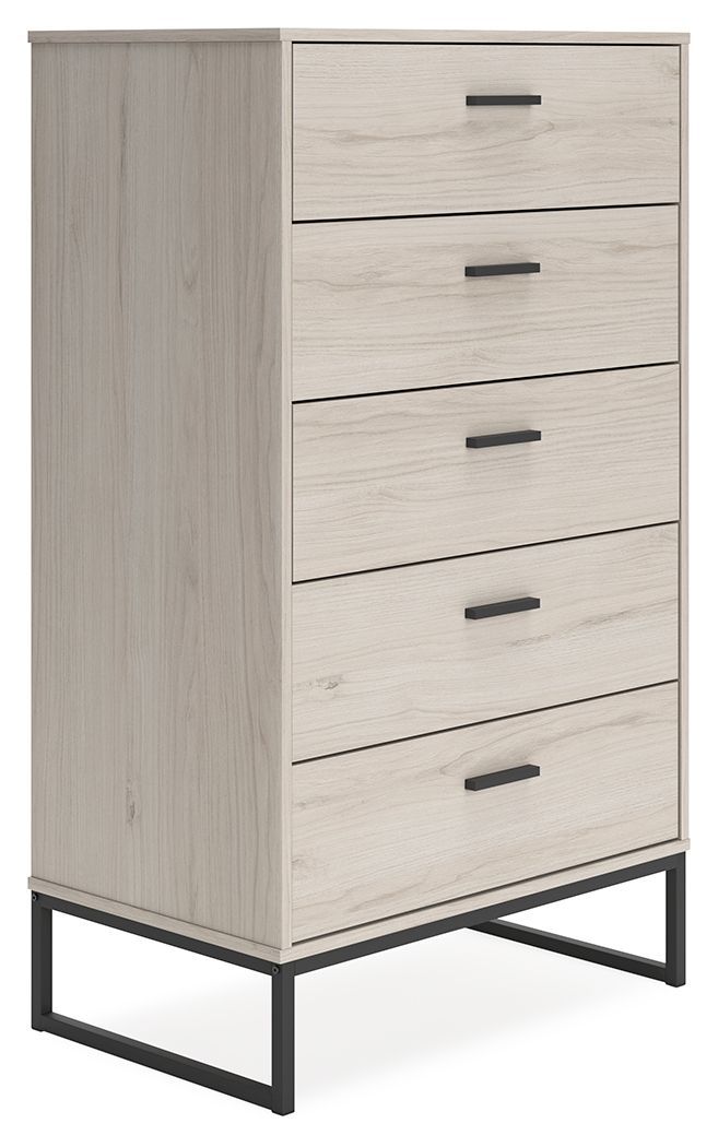 Socalle - Light Natural - Five Drawer Chest