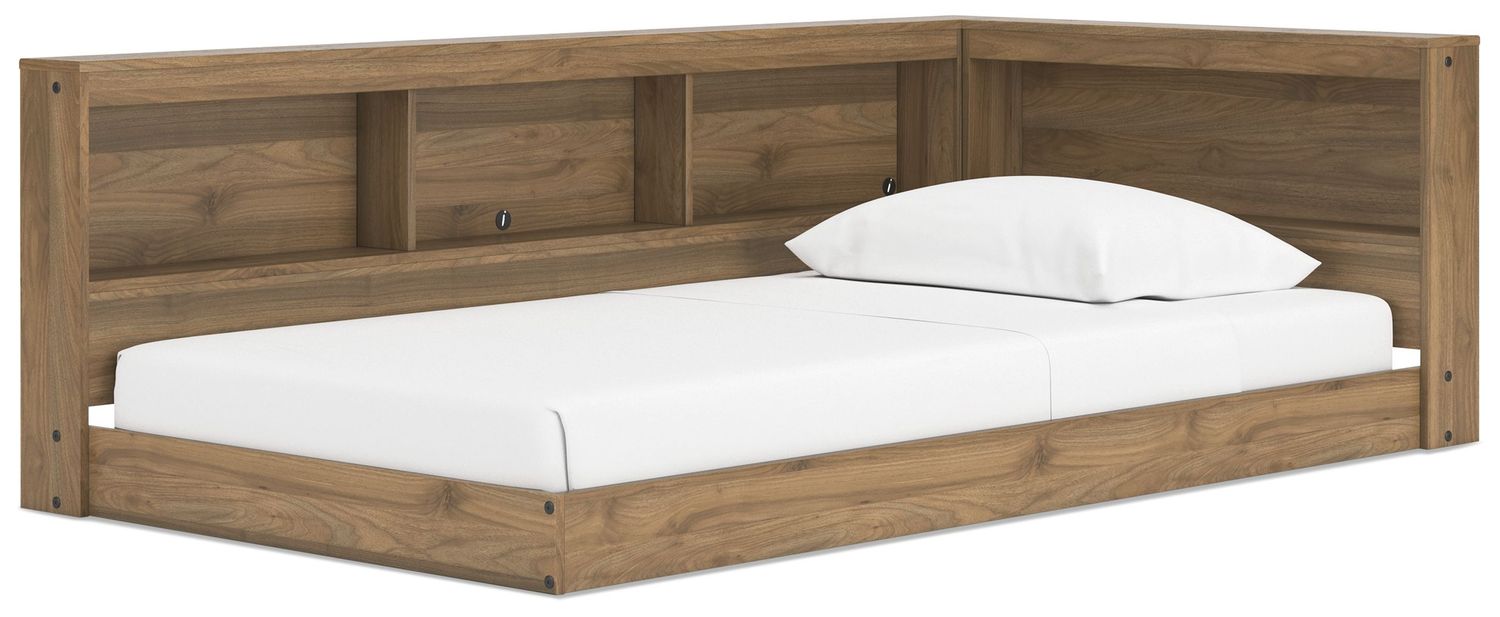 Deanlow - Honey - Twin Bookcase Storage Bed