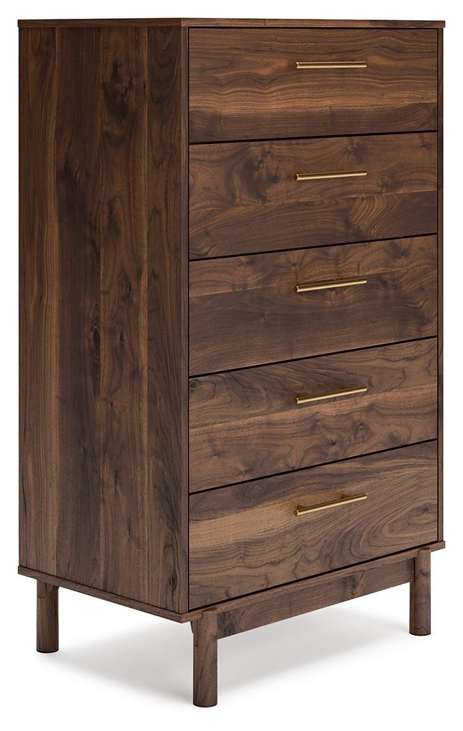 Calverson - Mocha - Five Drawer Chest