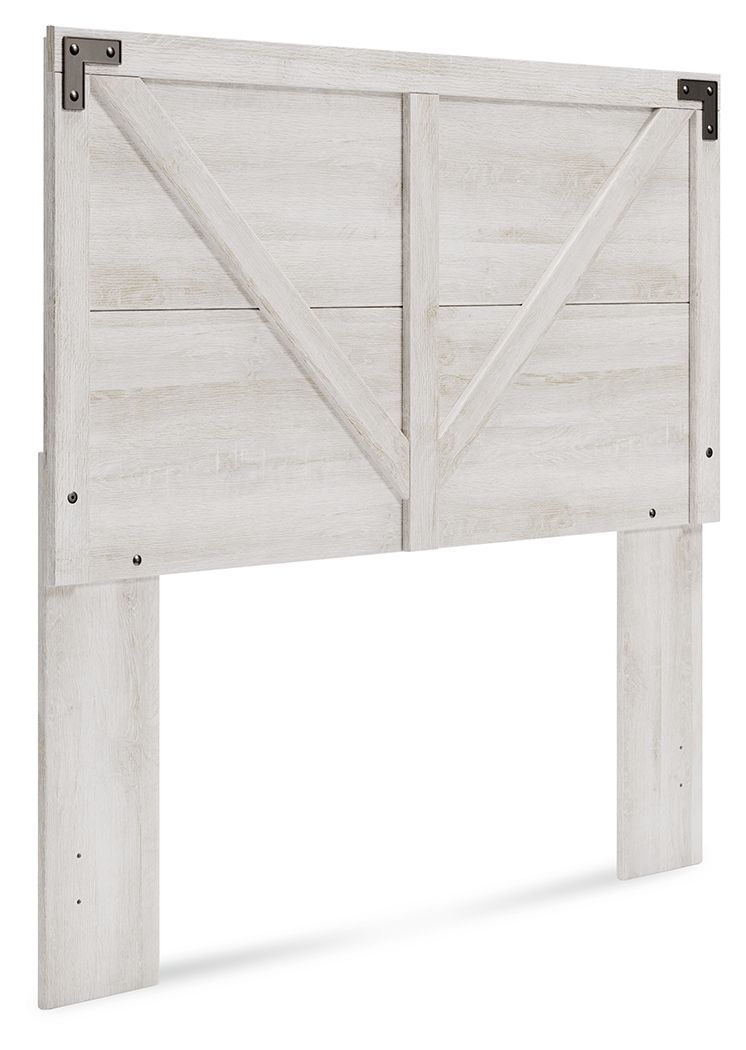 Shawburn - Whitewash - Full Crossbuck Panel Hdbd