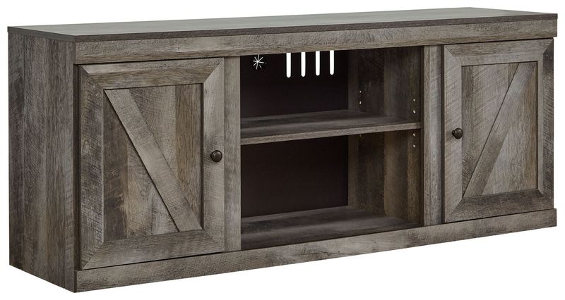 Wynnlow - Gray - LG TV Stand W/Fireplace Option