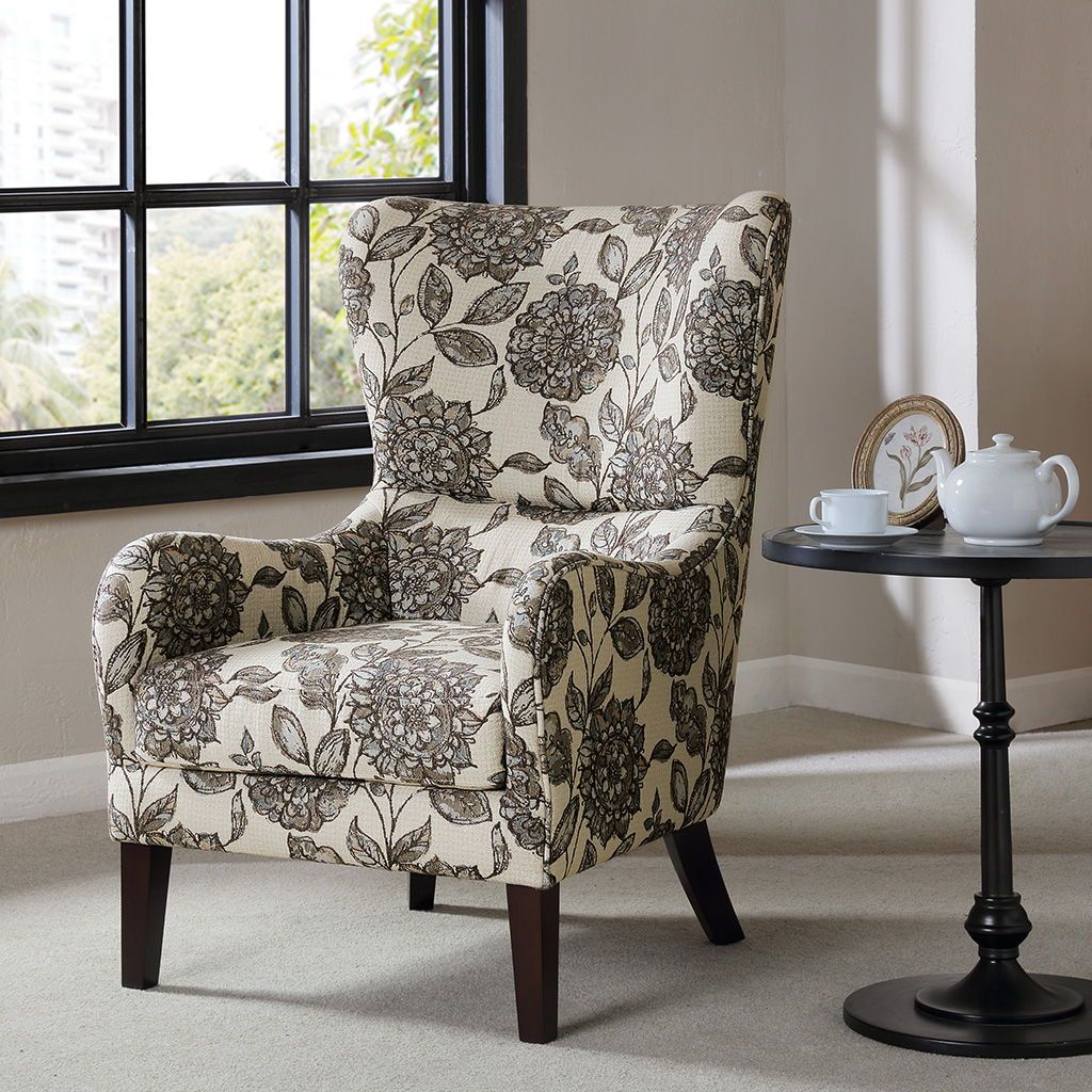 Arianna - Swoop Wing Chair - Multi