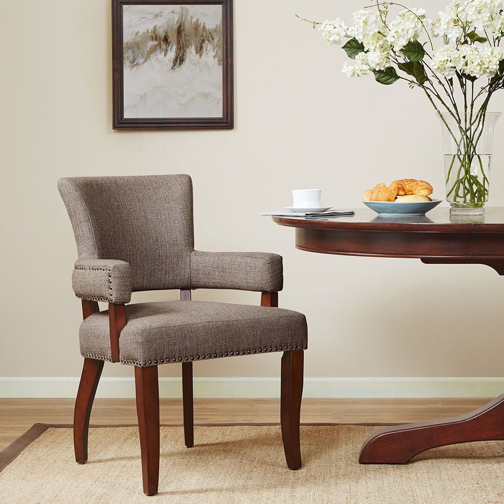 Dawson - Arm Dining Chair - Brown