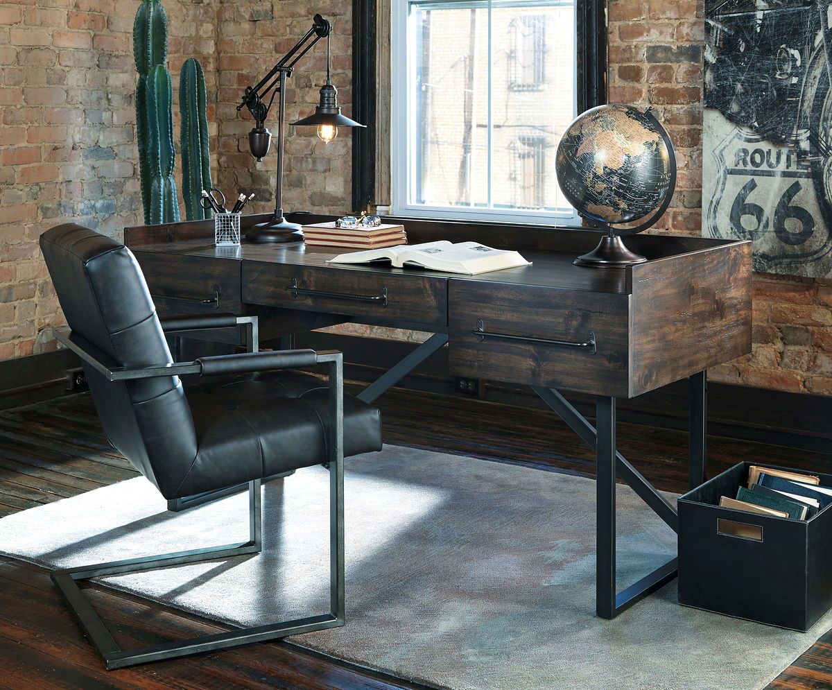 Starmore - Brown - 2 Pc. - Office Desk, Chair