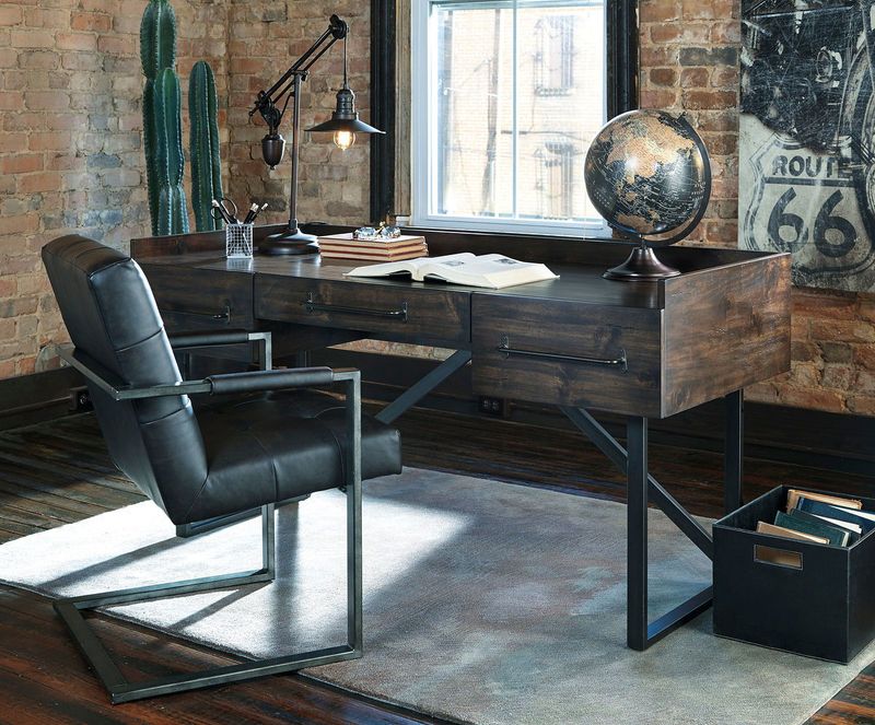 Starmore - Brown - 2 Pc. - Office Desk, Chair