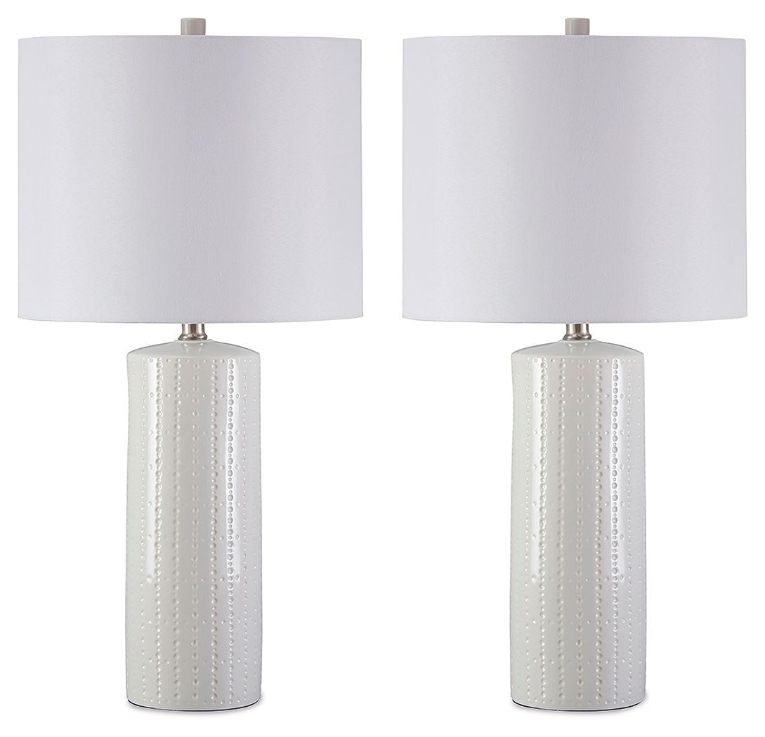 Steuben - White - Ceramic Table Lamp (Set of 2)
