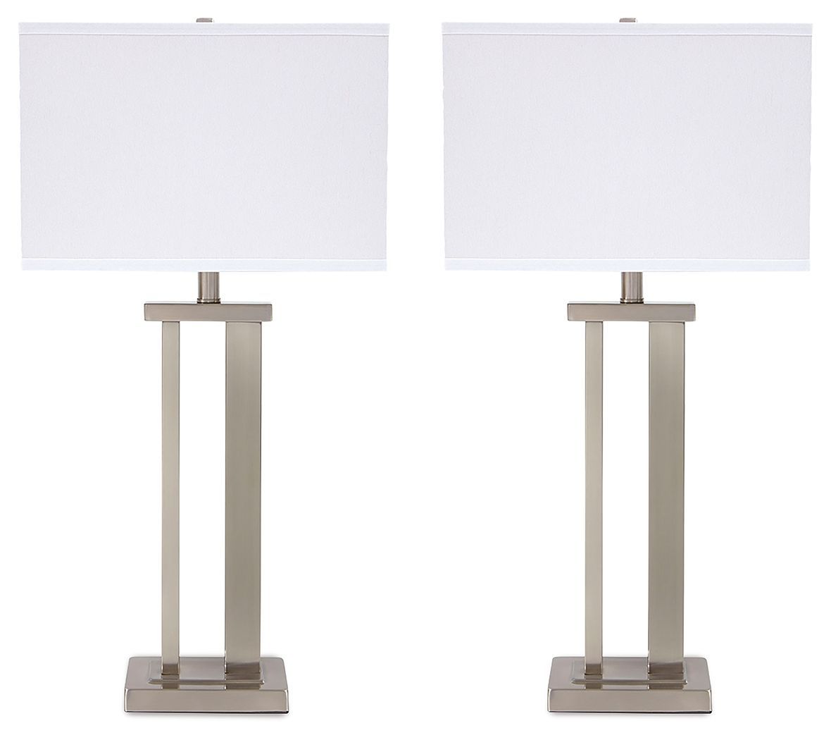 Aniela - Silver Finish - Metal Table Lamp (Set of 2)