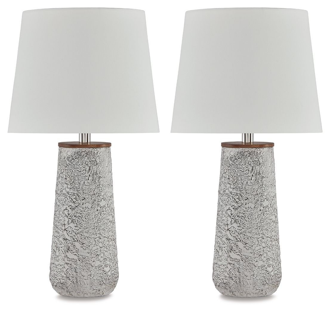 Chaston - Antique White - Metal Table Lamp (Set of 2)