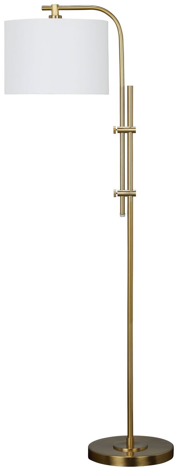 Baronvale - Brass Finish - Metal Floor Lamp