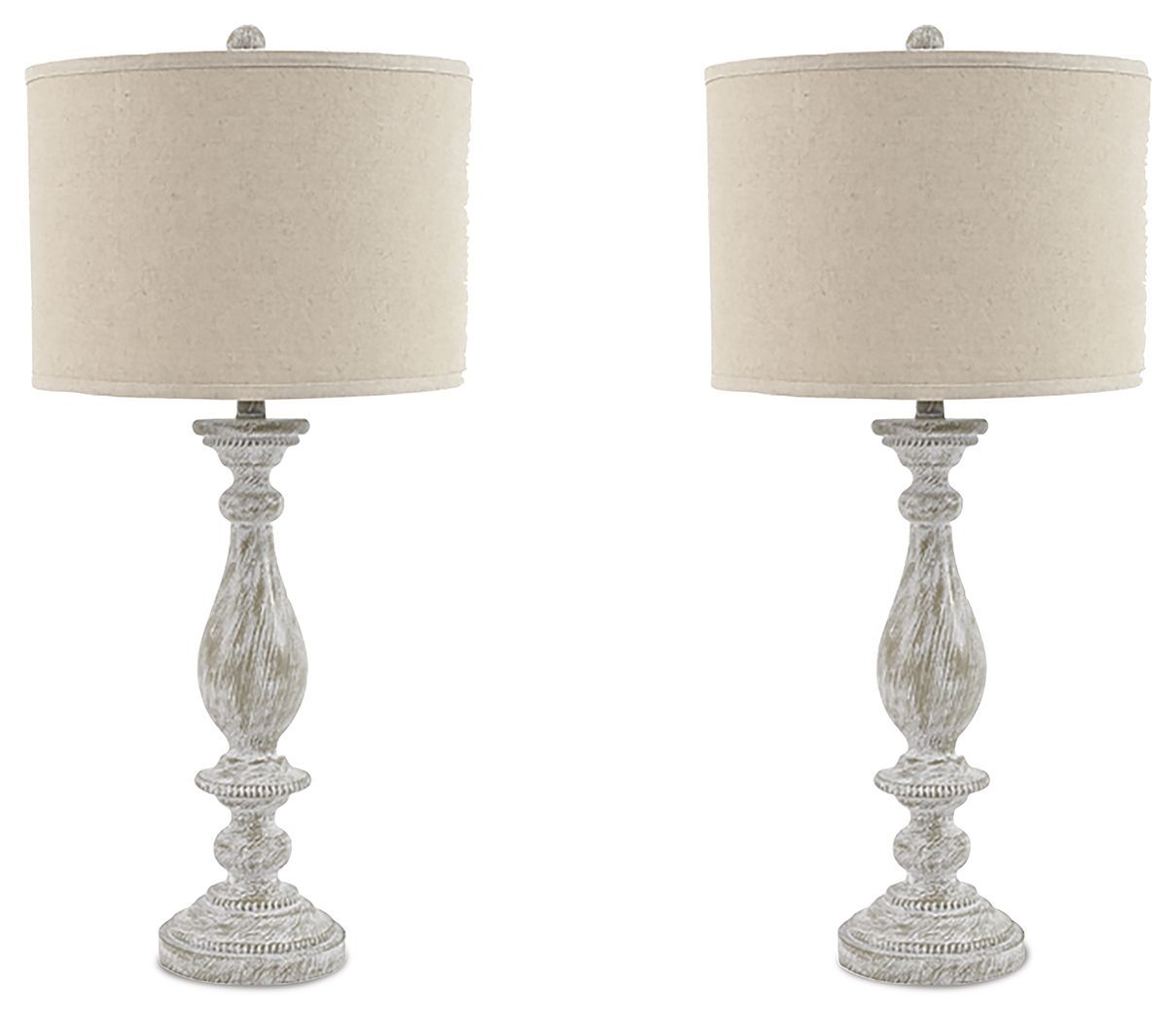 Bernadate - Whitewash - Poly Table Lamp (Set of 2)
