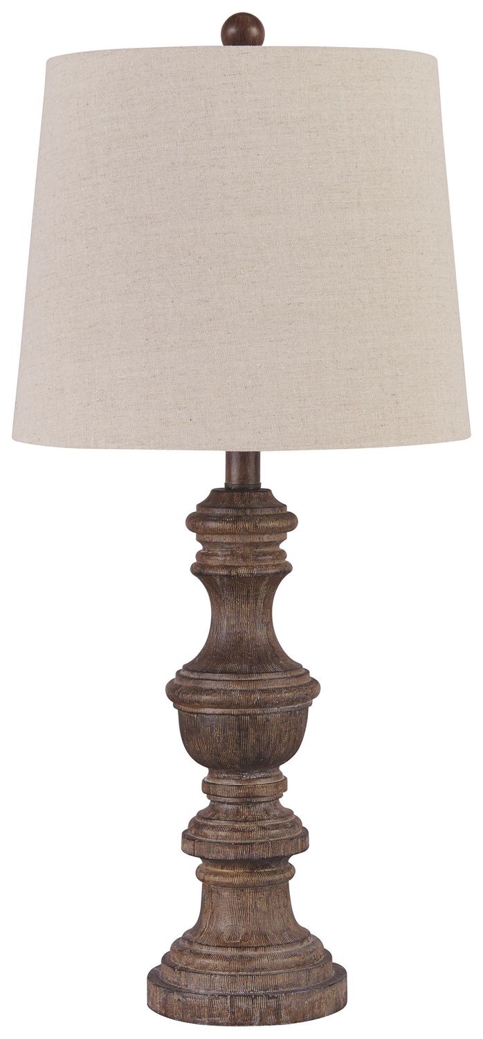 Magaly - Brown - Poly Table Lamp (Set of 2)