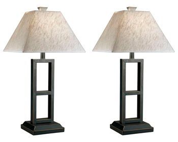 Deidra - Black - Metal Table Lamp (Set of 2)