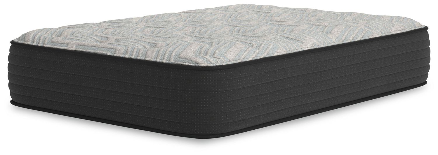 Palisades Plush - Gray / Blue - Full Mattress