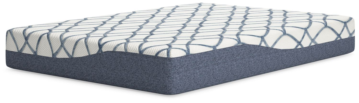 10 Inch Chime Elite 2.0 - White / Blue - Full Mattress
