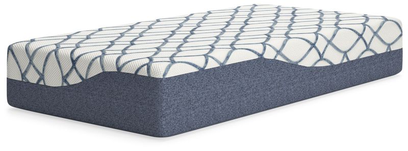 12 Inch Chime Elite 2.0 - White / Blue - Twin Mattress