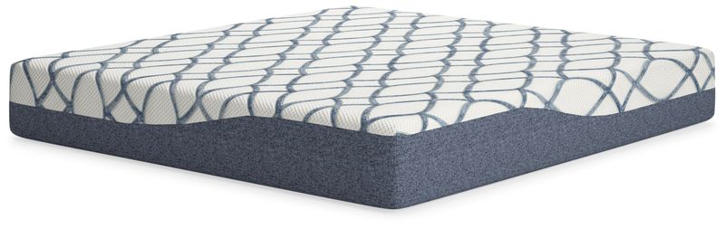 12 Inch Chime Elite 2.0 - White / Blue - King Mattress
