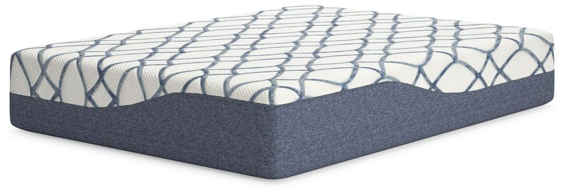 14 Inch Chime Elite 2.0 - White / Blue - Queen Mattress