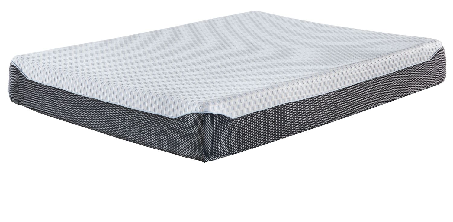 10 Inch Chime Elite - White / Blue - Twin Mattress